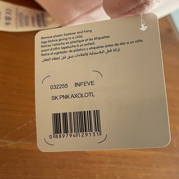 Build-A-Bear SKOOSHERZ Pink Axolotl Plush - Picture 6 of 8